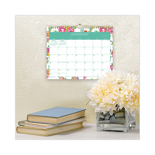 Blue Sky Day Designer Peyton Wall Calendar, Floral Artwork, 11 x 8.75, White/Multicolor Sheets, 12-Month (Jan to Dec): 2026 (103629)