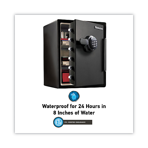 SentrySafe Fire-Safe with Digital Keypad Access, 2 cu ft, 18.67w x 19.38d x 23.88h, Black (SFW205EVB)