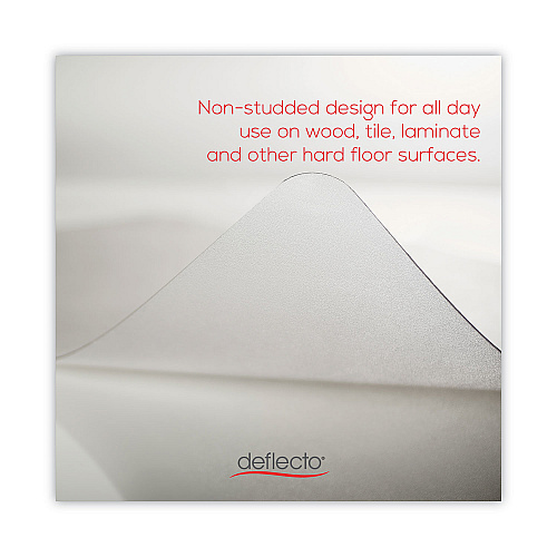 Deflecto Antimicrobial Chair Mat, Rectangular, 45 x 53, Clear (CM2E242AM)