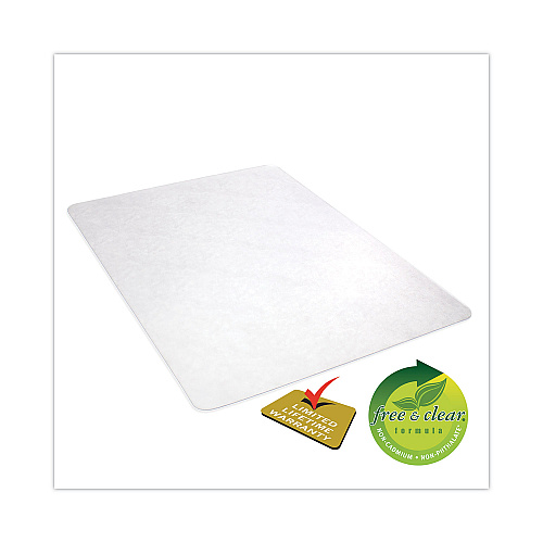 Deflecto Antimicrobial Chair Mat, Rectangular, 45 x 53, Clear (CM2E242AM)
