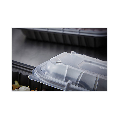 Pactiv EarthChoice Entree2Go Takeout Container Vented Lid, 11.75 x 8.75 x 0.98, Clear, Plastic, 200/Carton (YCNV12X9PPDL)
