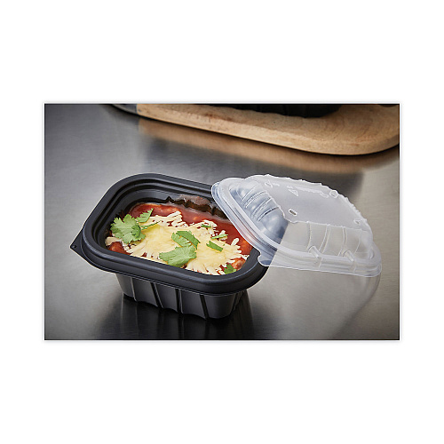 Pactiv EarthChoice Entree2Go Takeout Container, 12 oz, 5.65 x 4.25 x 2.57, Black, Plastic, 600/Carton (YCNB6X412000)