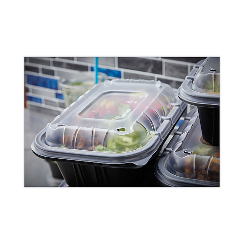 Pactiv EarthChoice Entree2Go Takeout Container, 64 oz, 11.75 x 8.75 x 2.13, Black, Plastic, 200/Carton (YCNB12X96400)