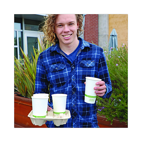 World Centric Paper Hot Cups, 16 oz, White, 1,000/Carton (CUPA16)