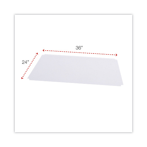 Alera Shelf Liners For Wire Shelving, Clear Plastic, 36w x 24d, 4/Pack (ALESW59SL3624)