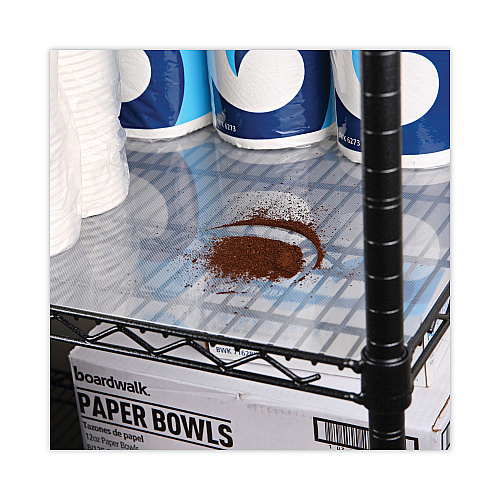 Alera Shelf Liners For Wire Shelving, Clear Plastic, 48w x 18d, 4/Pack (ALESW59SL4818)