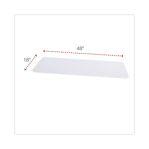 Alera Shelf Liners For Wire Shelving, Clear Plastic, 48w x 18d, 4/Pack (ALESW59SL4818)