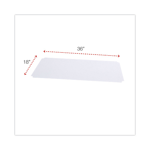 Alera Shelf Liners For Wire Shelving, Clear Plastic, 36w x 18d, 4/Pack (ALESW59SL3618)