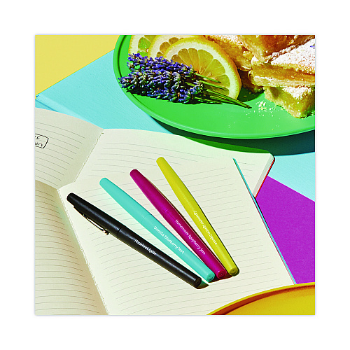 Paper Mate Flair Scented Felt Tip Porous Point Pen, Stick, Medium 0.7 mm, Sunday Brunch Scents, Assorted Ink and Barrel Colors, 6/Pack (2125407)
