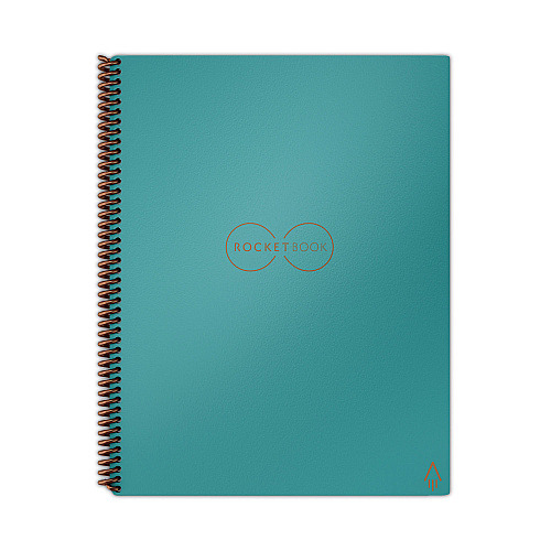 Rocketbook Core Smart Notebook, Medium/College Rule, Teal Cover, (16) 11 x 8.5 Sheets (EVR2LRCCCE)