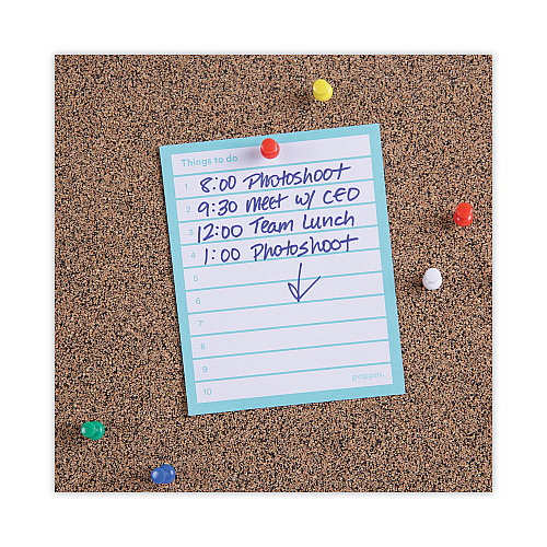 Universal Tech Cork Board, 24 x 18, Brown Surface, Black Aluminum Frame (UNV43021)