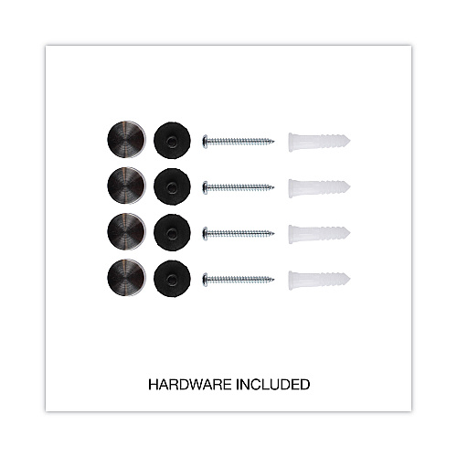 Universal Frameless Glass Marker Board, 48 x 36, White Surface (UNV43233)