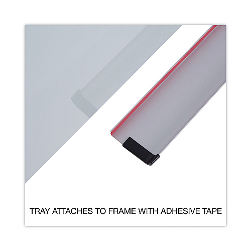 Universal Frameless Glass Marker Board, 72 x 48, White Surface (UNV43234)