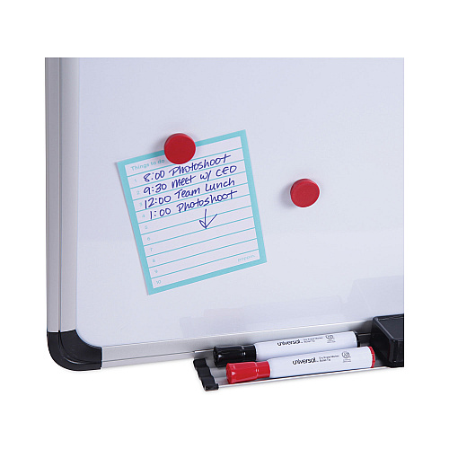 Universal Magnetic Steel Dry Erase Marker Board, 72 x 48, White Surface, Aluminum/Plastic Frame (UNV43735)