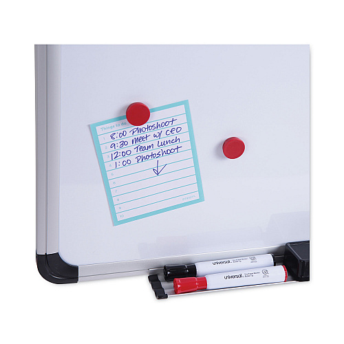 Universal Cork/Dry Erase Board, Melamine, 36 x 24, Tan/White Surface, Gray/Black Aluminum/Plastic Frame (UNV43743)