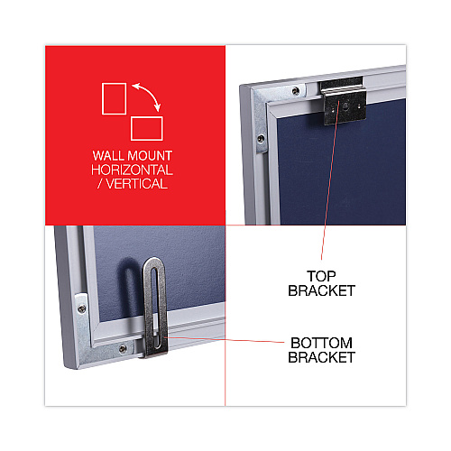 Universal Deluxe Melamine Dry Erase Board, 36 x 24, Melamine White Surface, Silver Aluminum Frame (UNV44624)