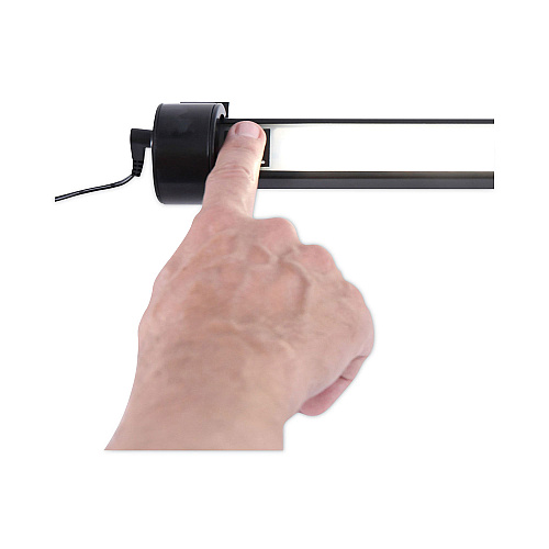 Alera Under Cabinet LED Strip Lamp, 24w x 2d x 2.88h, Black (ALELEDUC24B)