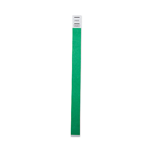 Advantus Crowd Management Wristbands, Sequentially Numbered, 9.75" x 0.75", Green, 500/Pack (75511)