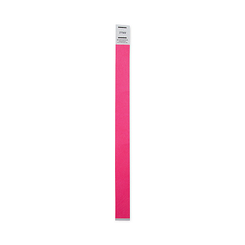 Advantus Crowd Management Wristbands, Sequentially Numbered, 9.75" x 0.75", Neon Pink, 500/Pack (91121)