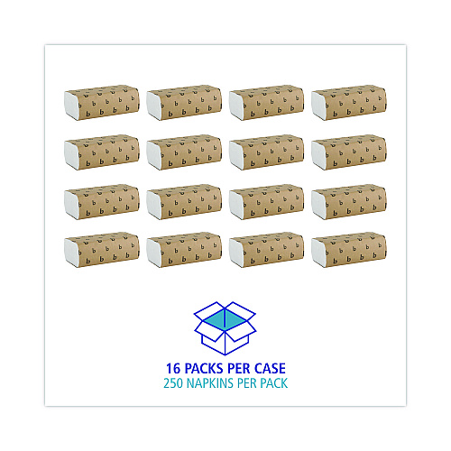 Boardwalk&reg; Multifold Paper Towels, 1-Ply, White, 4000 Towels (BWK6200)