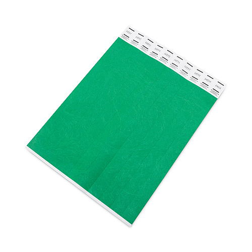 Advantus Crowd Management Wristbands, Sequentially Numbered, 9.75" x 0.75", Green, 500/Pack (75511)