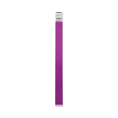 Advantus Crowd Management Wristbands, Sequentially Numbered, 9.75" x 0.75", Purple, 100/Pack (75440)