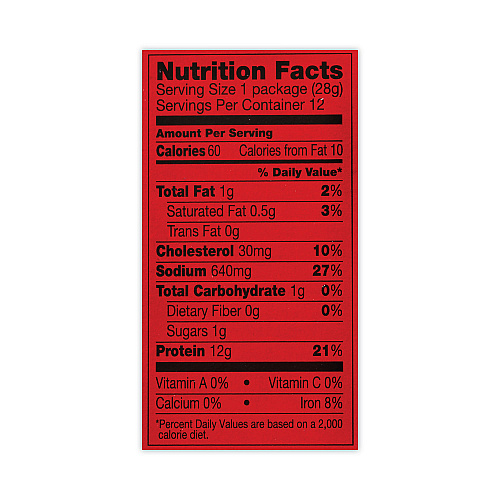 Jack Links Beef Steak, Original, 1 oz, 12/Box (27800002)