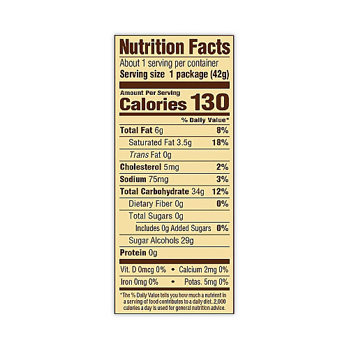 Werther's Original Sugar Free Chewy Caramel Candy, 1.46 oz Bag, 12 Bags/Carton (30200005)