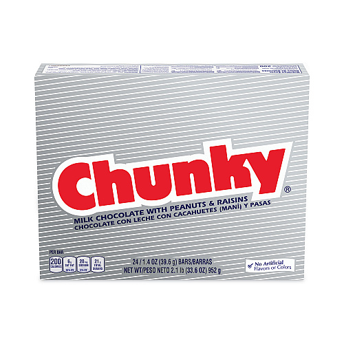 Nestle Chunky Bar, Individually Wrapped, 1.4 oz, 24/Carton (20900162)