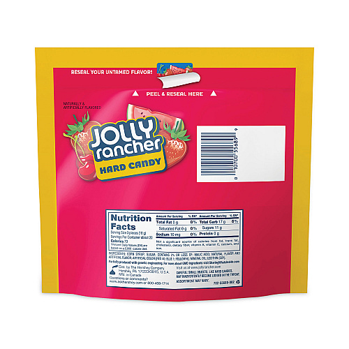 Jolly Rancher Awesome Reds Hard Candy Assortment, Assorted Flavors, 13 oz Pouches, 4/Carton (24600306)