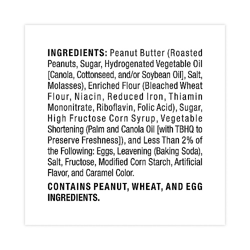 Grandma's Homestyle Peanut Butter Cookies, 2.5 oz Pack, 2 Cookies/Pack, 60 Packs/Carton (29500063)
