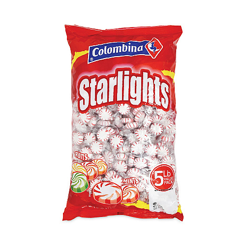 Colombina Peppermint Starlight Mints, 5 lb Bag (26900012)
