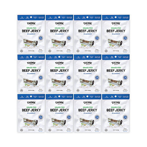 Think Jerky Classic Beef Jerky, 1 oz Pouch, 12/Pack (22000984)