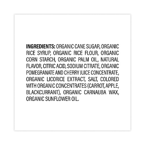 YumEarth Organic Gluten Free Pomegranate Licorice, 5 oz Bag, 4/Pack (27000046)