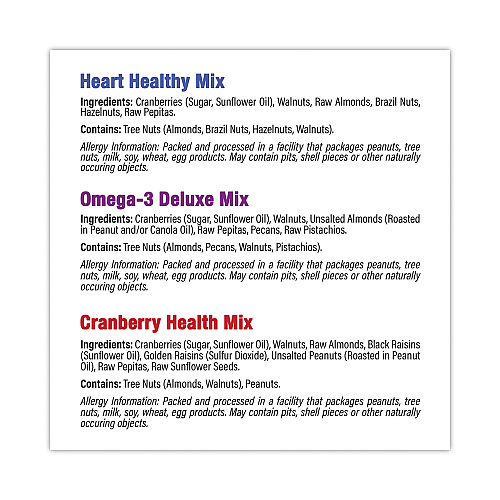 Nature's Garden Healthy Trail Mix Snack Packs, 1.2 oz Pouch, 50 Pouches/Carton (29400009)