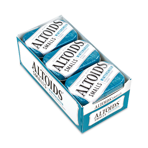 Altoids Smalls Sugar Free Mints, Wintergreen, 0.37 oz, 9 Tins/Pack (20900487)