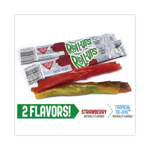Betty Crocker Fruit RollUps Fruit Snacks, Strawberry and Tropical Tie