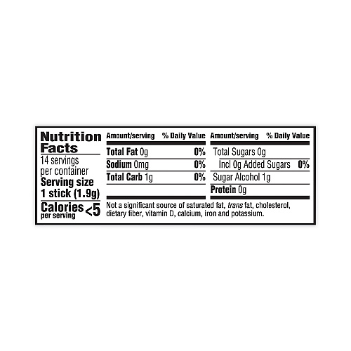 Trident Sugar-Free Gum, Spearmint, 14 Pieces/Pack, 12 Packs/Carton (30400008)