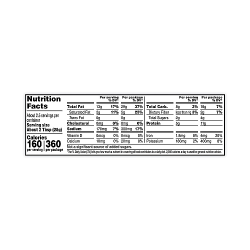 Nut Harvest Sea Salted Whole Cashews, 2.25 oz Pouch, 8/Carton (29500004)