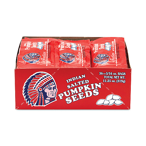 Indian Salted Pumpkin Seeds, 0.31 oz Pouches, 36 Pouches/Pack, 2 Packs/Carton (20902590)