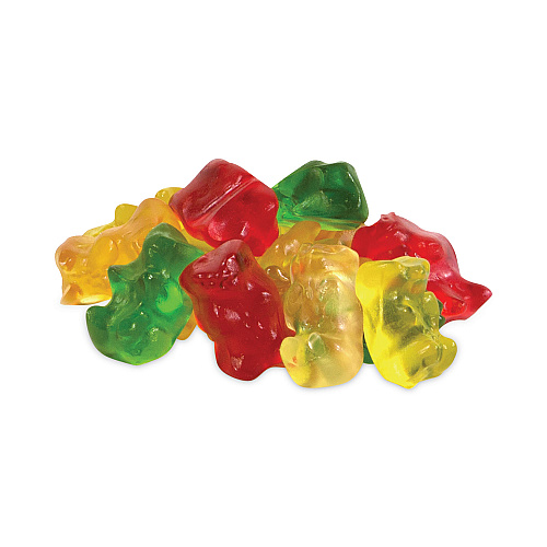 Haribo Goldbears Gummi Candy, 0.4 oz Pouches, Lemon; Orange; Pineapple; Rasberry; Strawberry, 54/Carton (20900181)