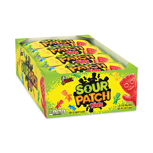 Sour Patch Kids Chewy Candy, Assorted, 2 oz Bags, 24/Pack (30400006)