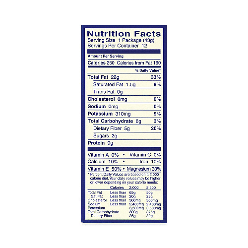 BlueDiamond Whole Natural Almonds, 1.5 oz Bag, 12 Bags/Carton (20902634)