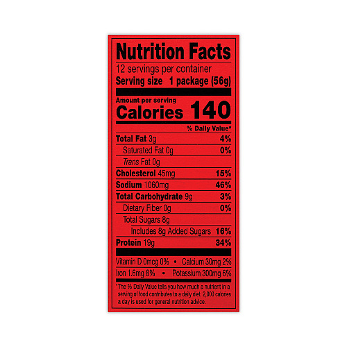 Jack Links Jumbo Teriyaki Beek Steak, 2 oz, 12/Box (27800011)