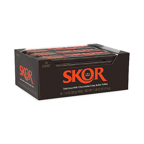 SKOR Candy Bar, 1.4 oz Bar, 18/Carton (20902450)