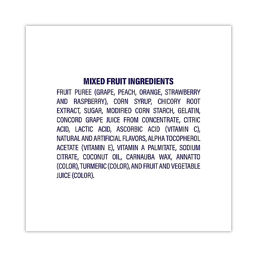 Welch's Reduced Sugar Mixed Fruit Snacks, 1.5 oz Pouches, 144/Carton