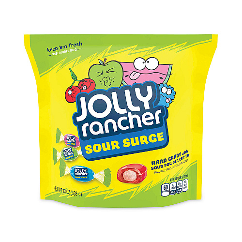 Jolly Rancher Sour Surge Hard Candy Assortment, Assorted Flavors, 13 oz Pouches, 4 Count, Delivered in 1-4 Business Days (24600327)