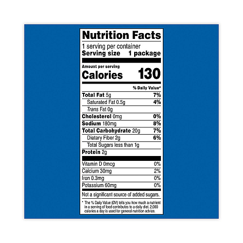 Doritos Reduced Fat Cool Ranch Tortilla Chips, 1 oz Bag, 72 Bags/Carton (29500056)