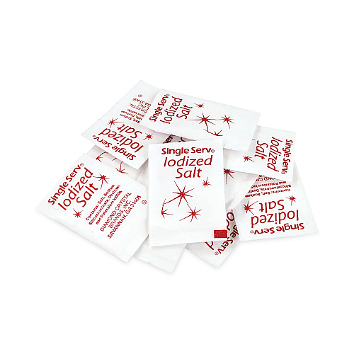 Diamond Crystal Iodized Salt Packet, 0.6 g Packet, 3,000/Carton (20900355)