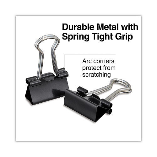 Universal Binder Clip Value Pack, Mini, Black/Silver, 36/Box (UNV10199VP3)